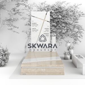 Nagrobek pojedynczy (rozmiar 120x250 lub 100x200), numer Nagrobek pojedynczy | NPW_002 w wersji kolorystycznej: Beżowy 1