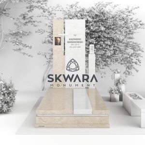 Nagrobek pojedynczy (rozmiar 120x250 lub 100x200), numer Nagrobek pojedynczy | NPW_014 w wersji kolorystycznej: Beżowy 1