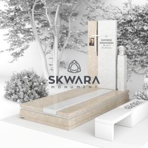 Nagrobek pojedynczy (rozmiar 120x250 lub 100x200), numer Nagrobek pojedynczy | NPW_014 w wersji kolorystycznej: Beżowy 1