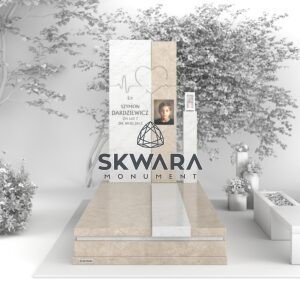 Nagrobek pojedynczy (rozmiar 120x250 lub 100x200), numer Nagrobek pojedynczy | NPW_018 w wersji kolorystycznej: Beżowy 1