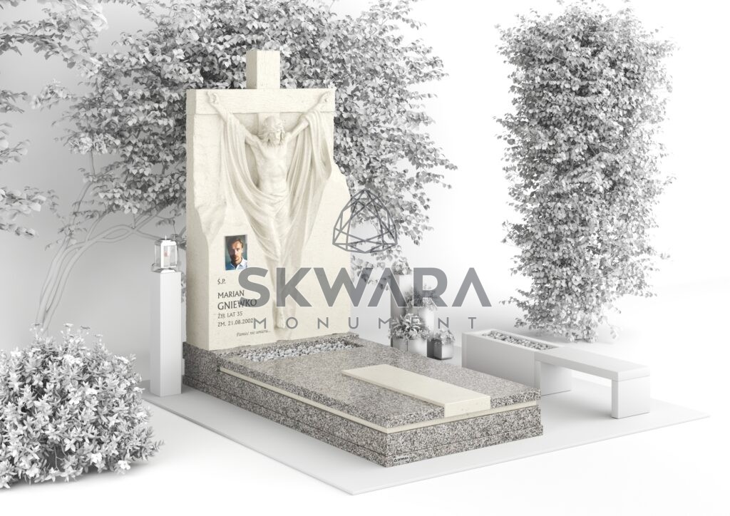 Nagrobek, numer PRC_005 w wersji kolorystycznej: Szary 1