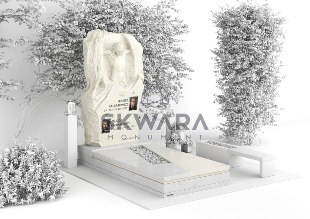 Nagrobek, numer PRC_008 w wersji kolorystycznej: Biały 3
