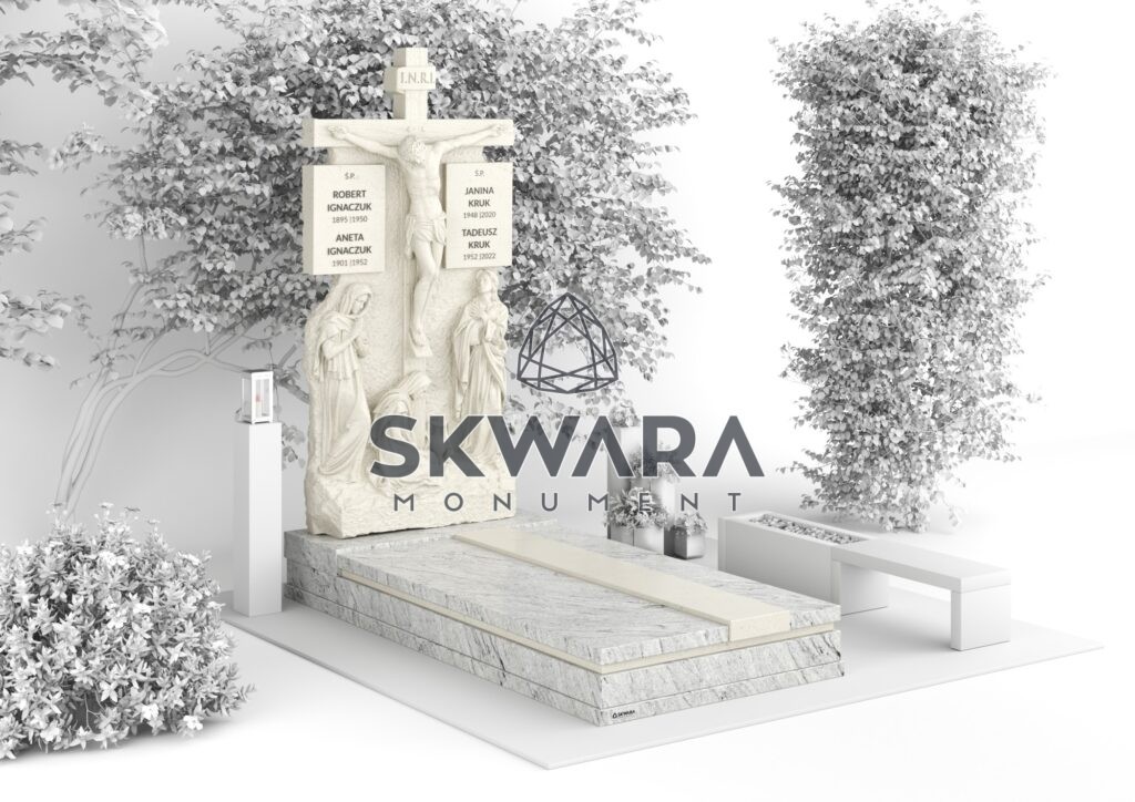 Nagrobek, numer PRC_010 w wersji kolorystycznej: Biały 1