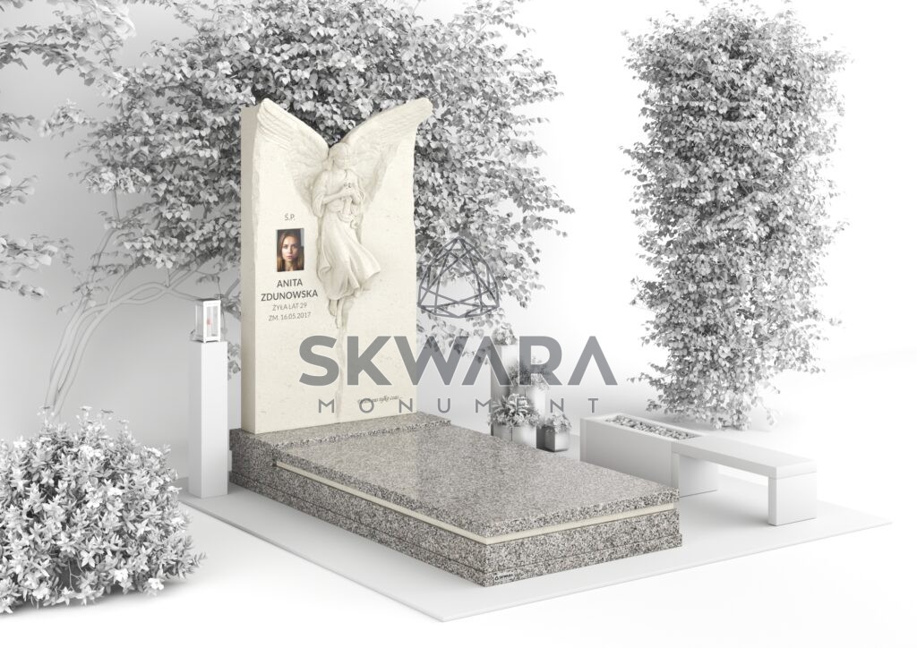 Nagrobek, numer PRC_017 w wersji kolorystycznej: Szary 1