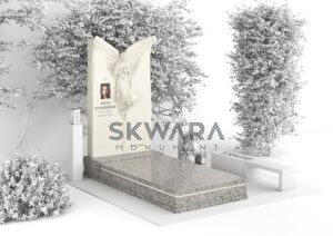 Nagrobek, numer PRC_017 w wersji kolorystycznej: Szary 1