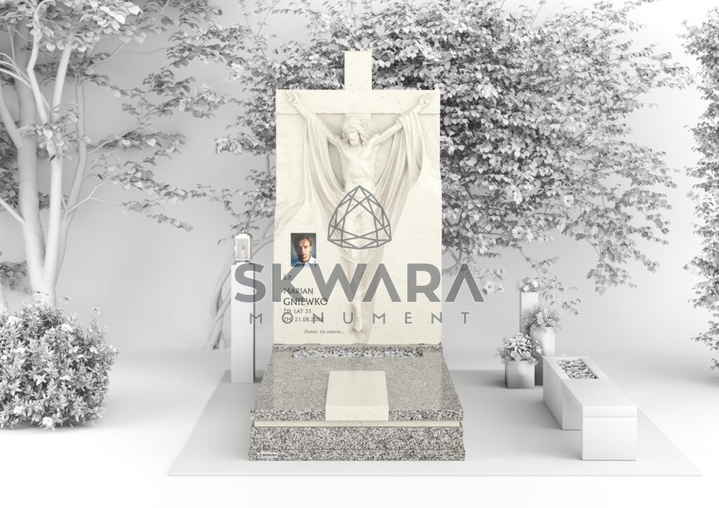 Nagrobek, numer Rzeźba Nagrobna | PRC_005 w wersji kolorystycznej: Szary 1