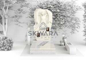 Nagrobek, numer Rzeźba Nagrobna | PRC_008 w wersji kolorystycznej: Biały 3