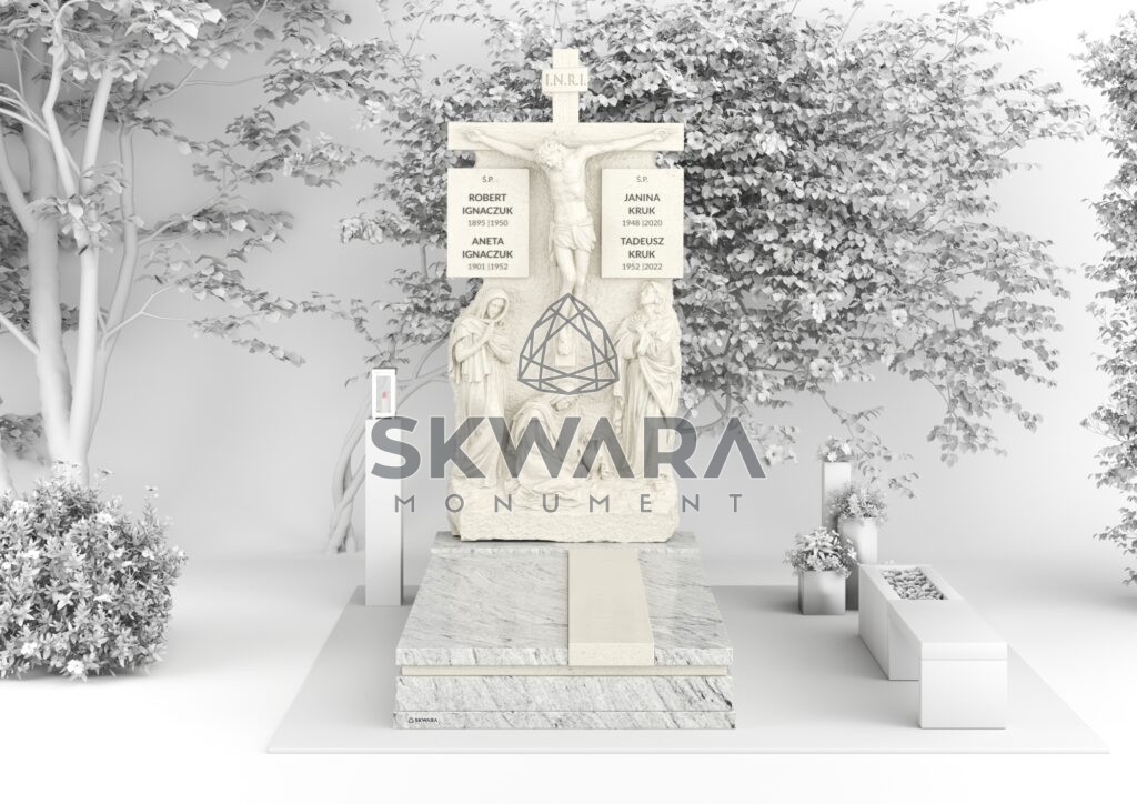 Nagrobek, numer Rzeźba Nagrobna | PRC_010 w wersji kolorystycznej: Biały 1