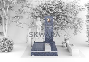 Nagrobek, numer Rzeźba Nagrobna | PRC_019 w wersji kolorystycznej: Niebieski 1